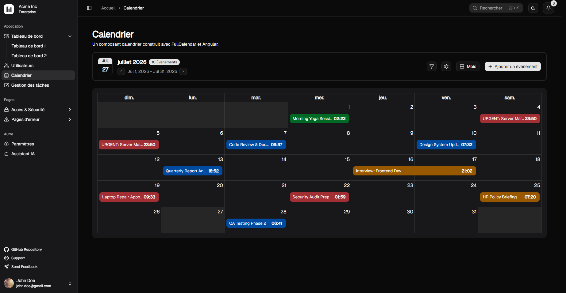 Spartan Admin Dashboard screenshot 4
